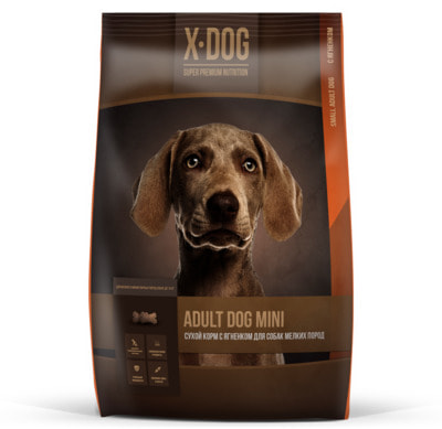 Сухой корм X-DOG Adult Dog Mini (ягненок) (фото)