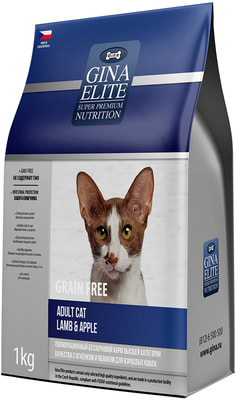 Gina Elite Grain Free Adult Cat Lamb & Apple ()