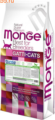 Сухой корм MONGE CAT PFB SPECIALITY LINE MONOPROTEIN с кроликом (фото)