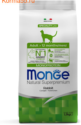   MONGE CAT SPECIALITY LINE MONOPROTEIN ADULT   ()