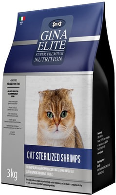   Gina Elite Cat Sterilized Shrimps () ()