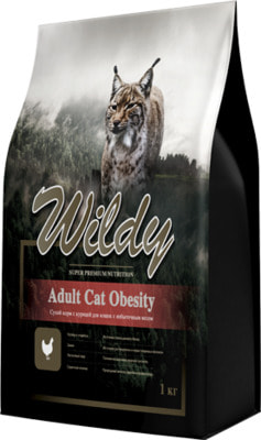 Сухой корм Wildy Adult Cat Obesity (с курицей) (фото)