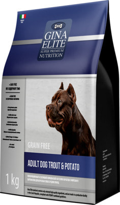  Gina elite Grain Free Adult Dog Trout & Potato