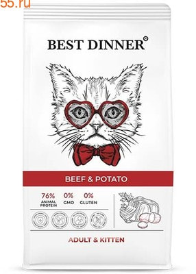 Сухой корм Best Dinner Adult & Kitten Beef & Potato (фото)