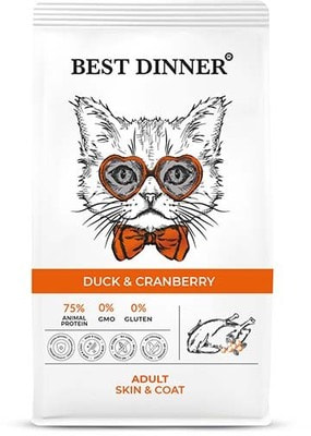 Сухой корм Best Dinner Adult Cat Duck & Cranberry (фото)