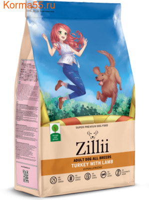 Сухой корм Zillii ADULT DOG ALL BREED индейка с ягнёнком (фото)
