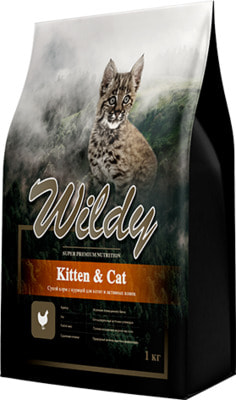 Сухой корм Wildy Kitten & Cat