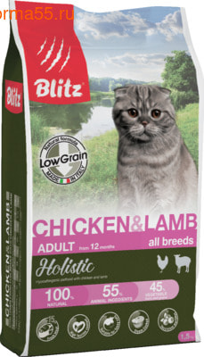   Blitz Holistic Chicken & Lamb Cat All Breeds (Low Grain) ()