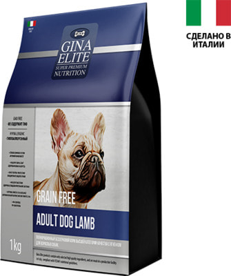 Сухой корм Gina Elite Grain Free Adult Dog Lamb