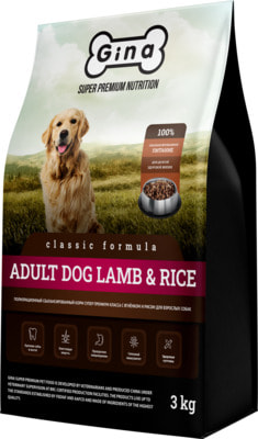   Gina Adult Dog Lamb & Rice