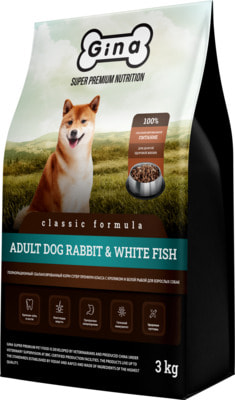   Gina Adult Dog Rabbit & White Fish