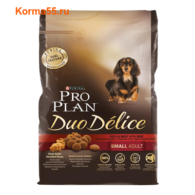 Сухой корм Duo Delice Small & Mini Говядина с рисом