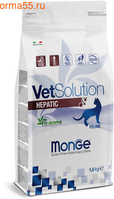 Сухой корм Monge VetSolution Cat Hepatic Сухой корм Monge VetSolution Cat Hepatic (фото)