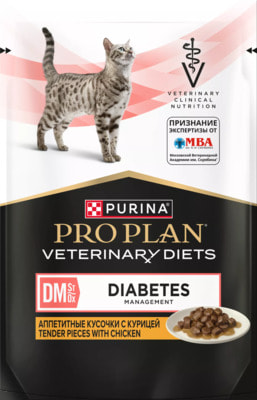 Влажный корм PRO PLAN VETERINARY DIETS Diabetes Management с курицей Влажный корм PRO PLAN VETERINARY DIETS Diabetes Management с курицей (фото)