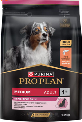 Сухой корм PRO PLAN® SENSITIVE SKIN (с лососем) Сухой корм PRO PLAN® SENSITIVE SKIN (с лососем) (фото)
