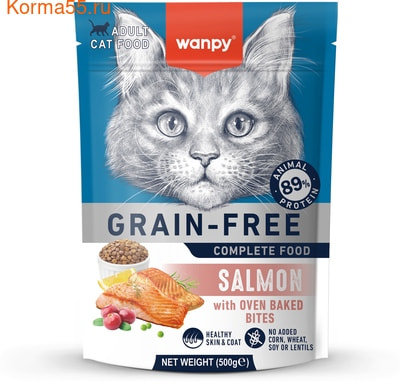 Сухой корм Wanpy Cat беззерновой с лососем Сухой корм Wanpy Cat беззерновой с лососем (фото)