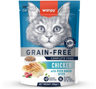 Сухой корм Wanpy Cat беззерновой с курицей Сухой корм Wanpy Cat беззерновой с курицей (фото)