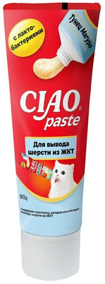 CIAO PASTE Для вывода шерсти из ЖКТ, Тунец Магуро CIAO PASTE Для вывода шерсти из ЖКТ, Тунец Магуро