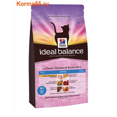 Сухой корм Ideal Balance Kitten with Fresh Chicken & Brown Rice