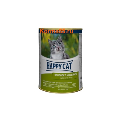 Влажный корм Happy Cat Ягненок и индейка в желе Влажный корм Happy Cat Ягненок и индейка в желе