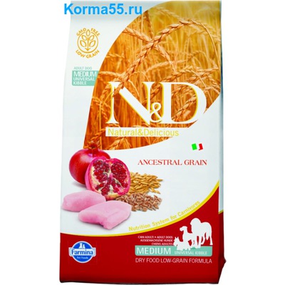 Сухой корм N&D Low Grain Chicken & Pomegranate Adult Сухой корм N&D Low Grain Chicken & Pomegranate Adult
