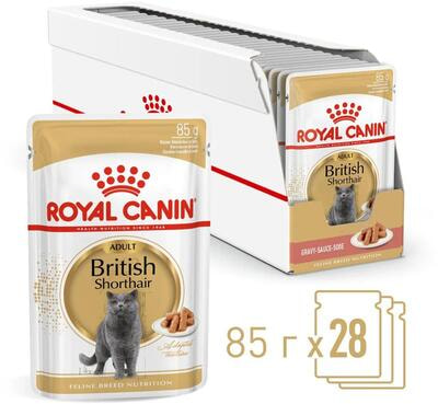 Влажный корм Royal canin BRITISH SHORTHAIR ADULT (В СОУСЕ) (фото)