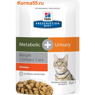   Hill's Prescription Diet Metabolic + Urinary Weight+Urinary Care Feline