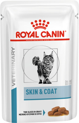 Влажный корм Royal canin SKIN & COAT FORMULA пауч (фото)