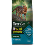Сухой корм Monge Cat BWild GRAIN FREE Sterilised Tonno (тунец)