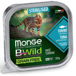 Влажный корм Monge BWild Cat Grain для стерилизованных кошек (тунец с овощами)