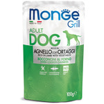 Влажный корм Monge GRILL для собак с ягненком и овощами
