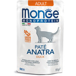 Влажный корм Monge Monoprotein для кошек с уткой