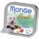 Влажный корм MONGE DOG FRUIT с ягненком и яблоком