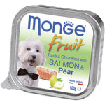 Влажный корм MONGE DOG FRUIT с лососем и грушей
