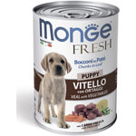 Влажный корм MONGE DOG FRESH, телятина с овощами