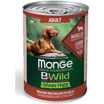 Влажный корм MONGE DOG BWILD, ягненок, тыква и овощи