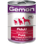 Влажный корм Gemon Dog паштет из говяжьего рубца