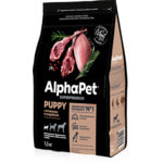 Сухой корм ALPHAPET для щенков (ягненок и индейка)