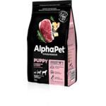 Сухой корм ALPHAPET для щенков крупных пород (говядина и рубец)
