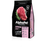 Сухой корм ALPHAPET для щенков крупных пород (говядина и рис)