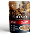 Влажный корм Mr.Buffalo для кошек с говядиной в соусе