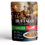 Влажный корм Mr.Buffalo Sterilised с говядиной в соусе