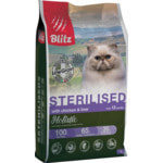 Сухой корм Blitz Holistic Chicken & Liver Adult Sterilised Cat (Low Grain)